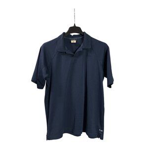 Columbia Mens XL Short Sleeve Navy Blue Polo Shirt Polyester